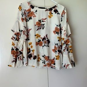 Floral Sanctuary blouse